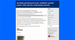 Desktop Screenshot of domesticplumbingservices.com