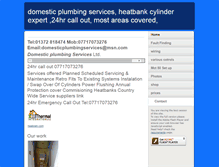 Tablet Screenshot of domesticplumbingservices.com